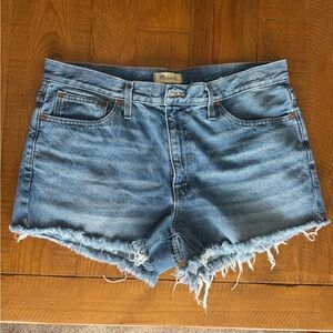 Madewell Skouchy Boy Jean Size 31 cut into cutoffs